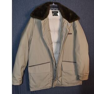 VINTAGE Browning Sportsman Apparel Men's Size 42 Goose Down Jacket Coat Faux Fur